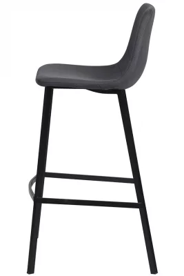 Стул барный Hugh 48X45X91 CM тёмно-серый 3