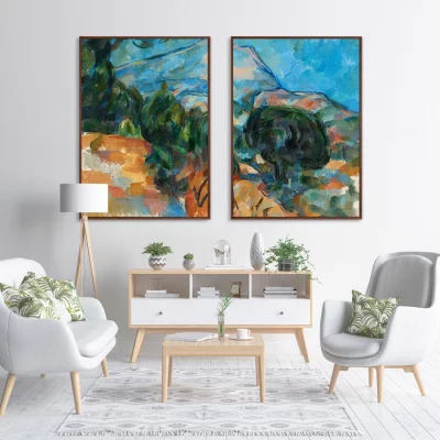 Диптих Mount Sainte-Victoire 75X105 / 75X105 CM 5