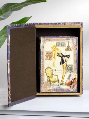 Набор из двух шкатулок в виде книг Laurin 19X8X27 / 14X6X20 CM 7