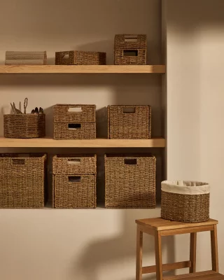 Корзина для столовых приборов из натурального волокна Tossa 20X20X15 CM 3