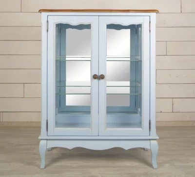 Шкаф для посуды двустворчатый Leontina Blue 80X37X106 CM 3