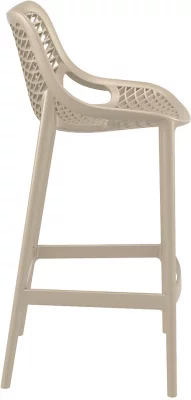 Стул пластиковый барный Air 45X53X105 CM бежевый 5