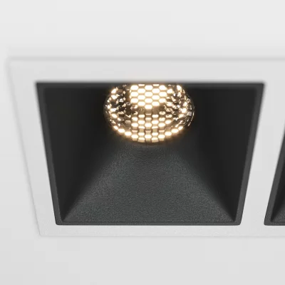Встраиваемый светильник Alfa LED квадратный белый 17