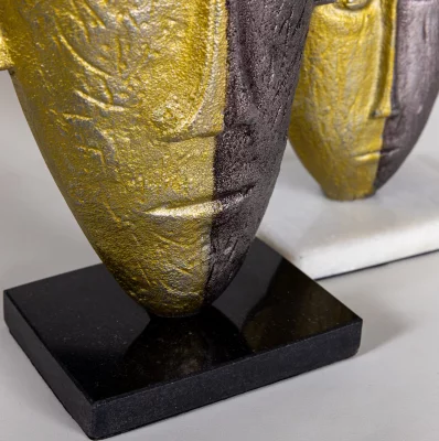 Декор из двух предметов Face 17X8X26 / 14X6X20 CM 3