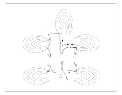 Потолочный светодиодный светильник Acrylica 49X49X11 CM 10