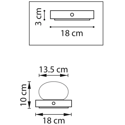 Настольный декоративный светильник Alfa 14X14X10 CM 6
