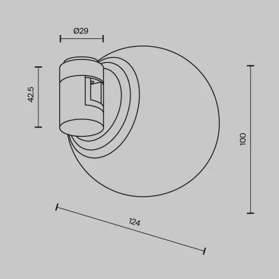 Трековый светильник Luna Flarity 9