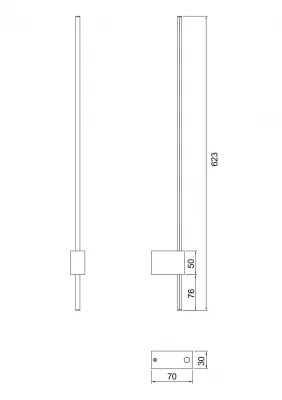 Настенный светильник Pars 70X623 CM 5