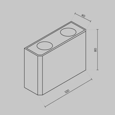 Архитектурная подсветка 12X4X8 CM 16