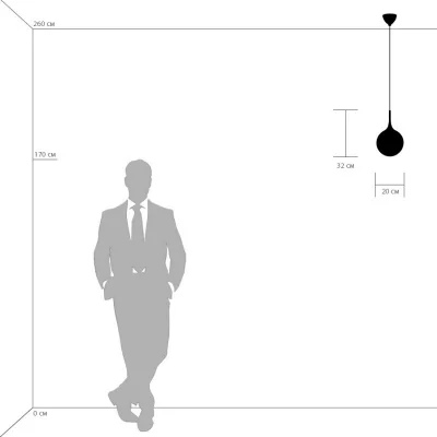Подвесной светильник Globo 20X20X42 CM 4