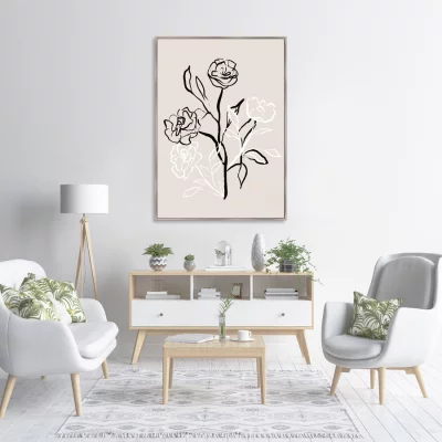 Репродукция на холсте No words needed just roses 75X105 CM 3