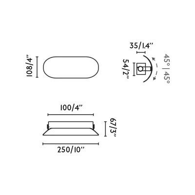 Бежевый настенный светодиодный светильник NOVO 25X10.7X6.7 CM 6