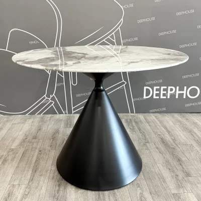 Стол Рейн круглый 98 см столешница стекло 98X98X76 CM 10