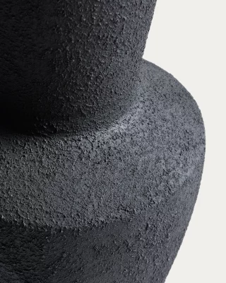 Черная терракотовая ваза Nerun 24X24X46 CM 3