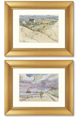 Диптих Weg langs kanaal 51X41 / 51X41 CM 8