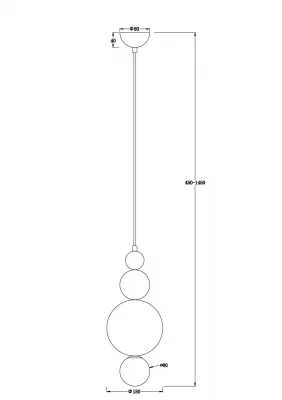 Подвесной светильник Жемчуг 12X228 CM 8