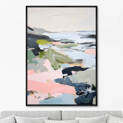 Постер на холсте Sea Bay in Autumn 75X105 CM 6