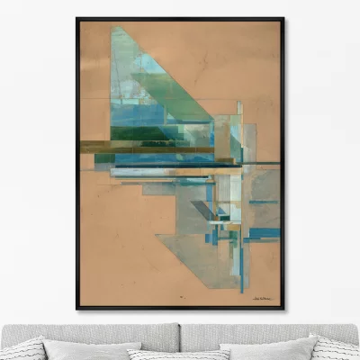 Постер на холсте Landscape in the Drawing 75X105 CM 6