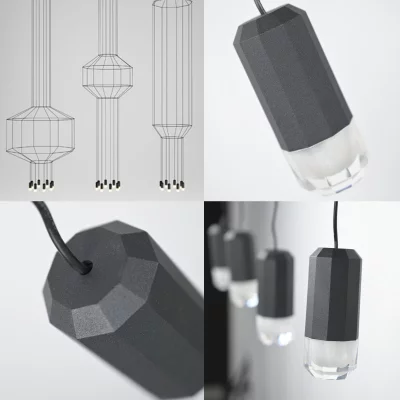 Подвесной светильник Via Wireflow Polyhedral 3