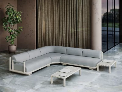 Модуль дивана угловой Caleo Ash 123X123X65 CM 4