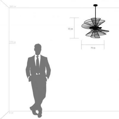 Люстра Zeta 79X79X69 CM 3