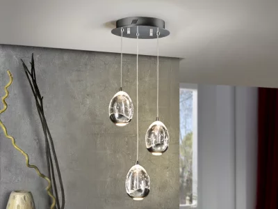 Подвесной светодиодный светильник Rocio LED 3L хром 25X75 CM 4