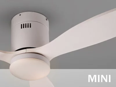 Потолочный вентилятор с освещением Siroco MINI белый 107X107X30 CM 6