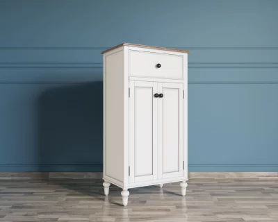 Узкий комод Одри с дверками 60X40X120 CM 4