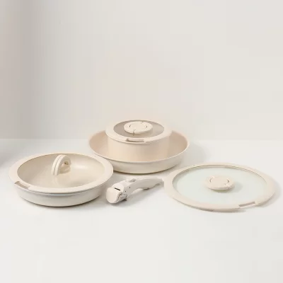 Набор посуды для приготовления со съемной ручкой Smart Ceramic 7 предметов 19