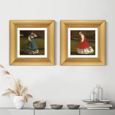 Диптих A Game of Croquet 36X36 / 36X36 CM 5