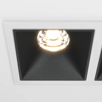 Встраиваемый светильник Alfa LED квадратный белый 9