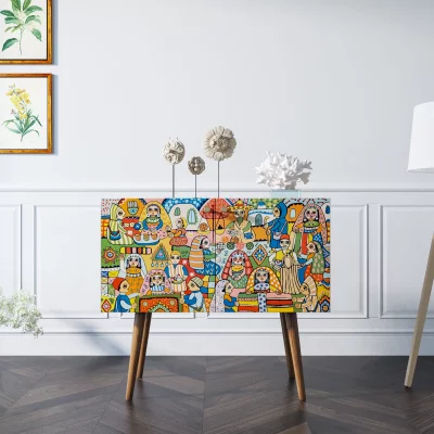 Комод Berber 90X45X80 CM 5