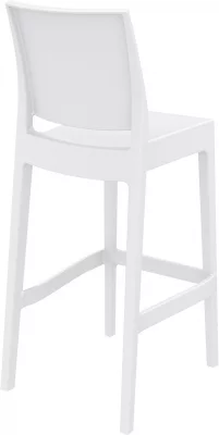Стул пластиковый барный Maya 45X51X108 CM белый 3