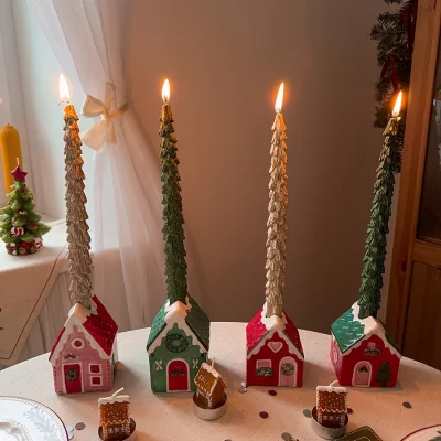 Набор из двух свечей New Year Essential 2X2X25 CM 4