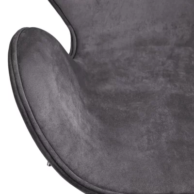 Кресло SWAN STYLE CHAIR тёмно-серый, искусственная замша 61X70X80-95.5 CM 5