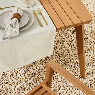 Стол раскладной из эвкалипта Hanzel 180-240X100X75 CM 8