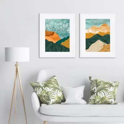 Набор из двух постеров Layered mountains 42X52 / 42X52 CM 4