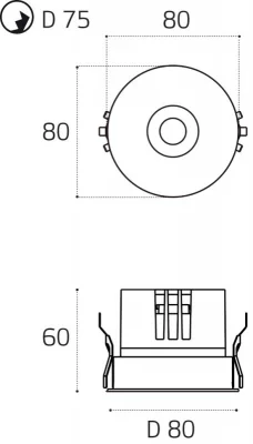 Влагозащищенный светильник IT 8X8X6 CM 4
