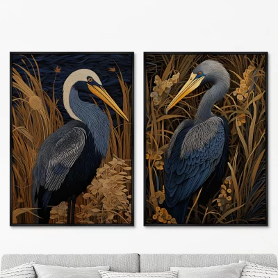 Набор из двух постеров на холсте The Birds 75X105 / 75X105 CM 8