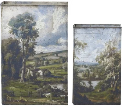 Набор из двух шкатулок в виде книг Bedivere 18X7X27 / 13X5X22 CM 5