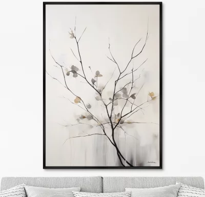 Репродукция на холсте Branches in the autumn 75X105 CM 6