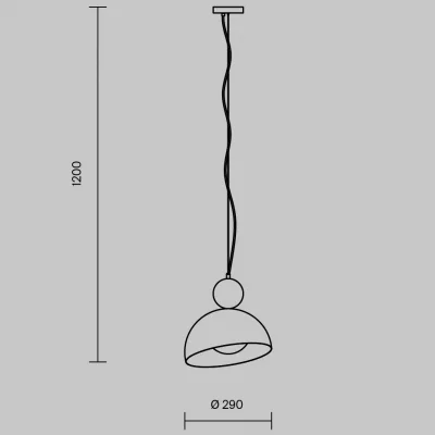 Подвесной светильник Bowl 29X29X35 CM 7