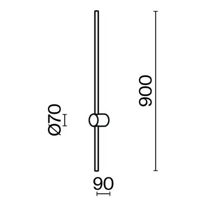 Настенный светильник Луч света 90X70X900 MM 5