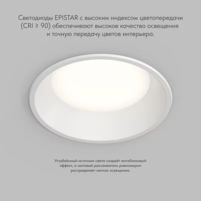 Встраиваемый точечный влагозащищенный светильник Trim 17X17X5 CM 4