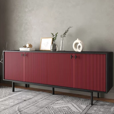 Комод Emerson 190X45X75 CM Red 3
