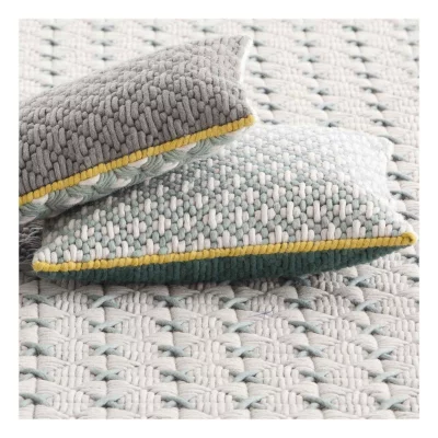 Декоративная подушка Cushion 50X50 CM серо-зелёная 4