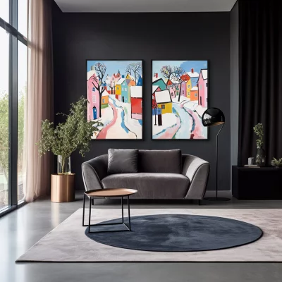 Набор из двух постеров на холсте Spring is in the air 75X105 / 75X105 CM 4