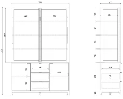 Буфет Case 139X50X210 CM 8