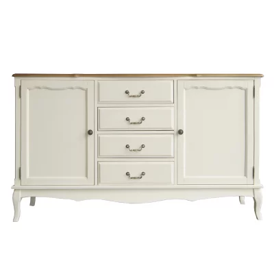 Бежевый комод Леонтина с дверками и ящиками 160X42X91 CM 14