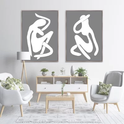 Диптих на холсте Sensual vibrations 75X105 / 75X105 CM 4